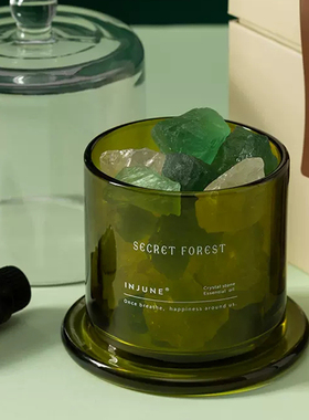 INJUNE扩香石晶石香薰精油室内持久香氛无火摆件生日情人节伴手礼