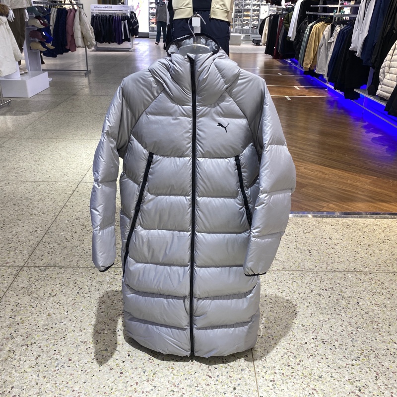 正品Puma彪马男款羽绒服冬新运动休闲保暖连帽长款外套691080-63