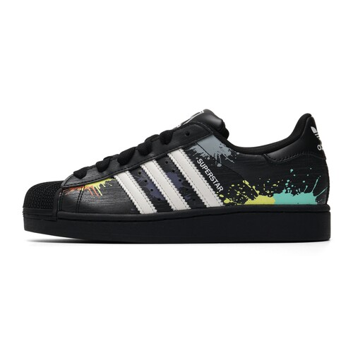 Adidas阿迪达斯三叶草经典贝壳头中性SUPERSTAR II涂鸦板鞋LA3775