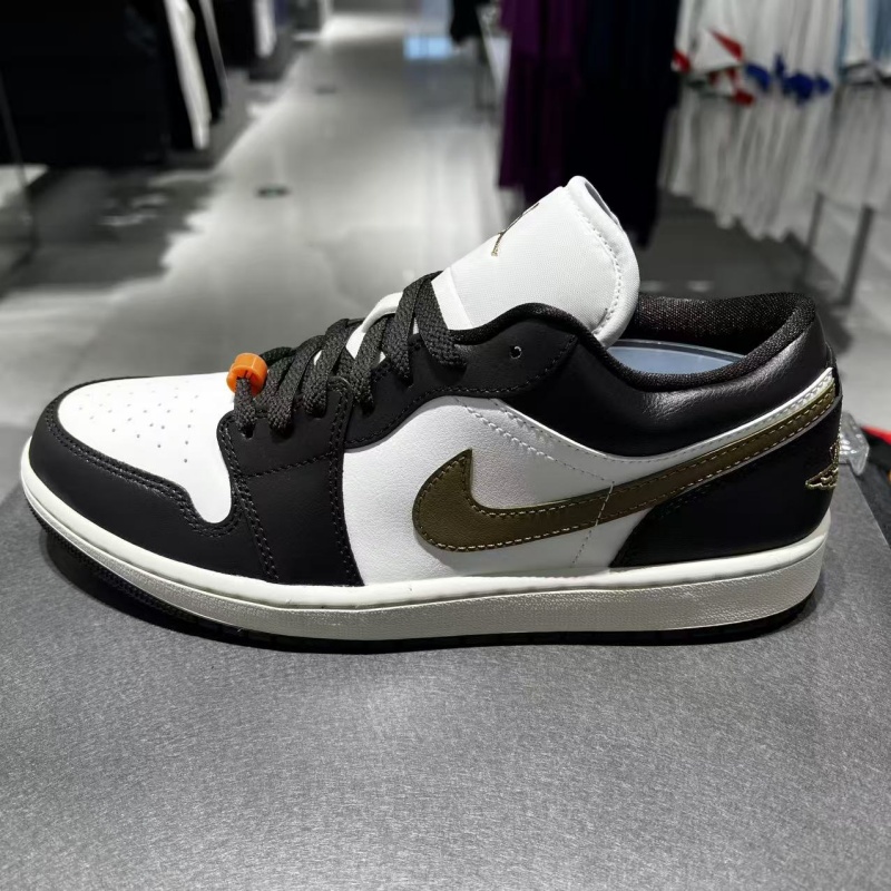 Nike耐克Jordan AJ1黑白熊猫运动休闲复古低帮篮球鞋DC0774-200