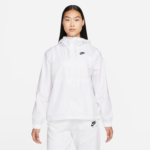 NIKE耐克女子运动休闲透气连帽薄外套梭织夹克DM6180-100