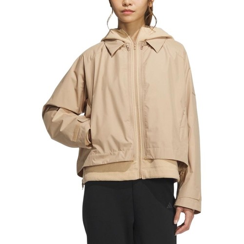 阿迪达斯春季女子运动休闲连帽夹克外套JM8856