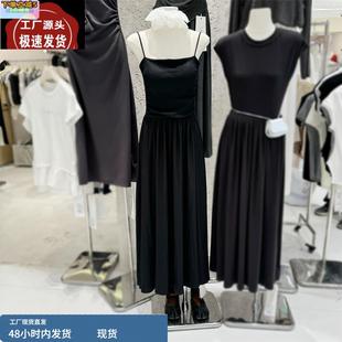 中长款 拼接打底吊带裙纯色法式 连衣裙 韩系风时尚 十三行2025春季