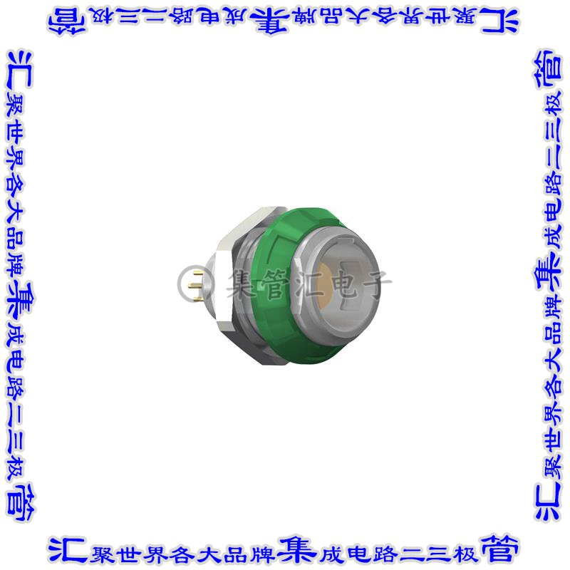 G51M07-P08LFD0-0050 圆形连接器8POS插座母插口焊杯镀金面板安装