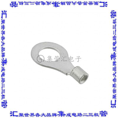2-34124-1 环形连接器端子圆形1/4接线柱14-16AWG压接