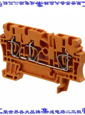 1636790000 端子块连接器3POS馈通式5.1mm橙色12-30AWG