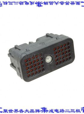 DRC26-50S07 矩形连接器外壳50POS插头5排母形插口黑色自由悬挂