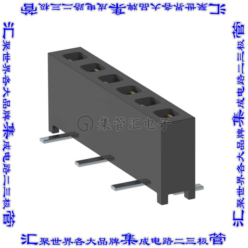MMS-106-02-L-SV-P-TR 针座连接器6POS插座2mm母形插口表贴SMD镀