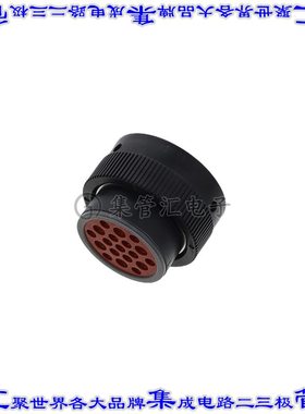 HDP26-24-19SE 圆形连接器19POS插头外壳用于母插口黑色自由悬挂