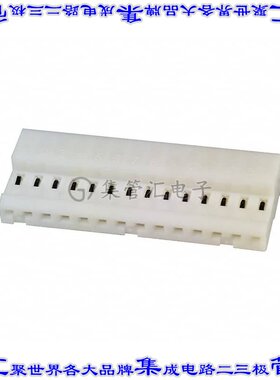 4-640441-4 矩形连接器14POS插座2.54mm母插口白色IDC锡自由悬挂