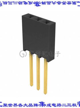 SSQ-103-03-G-S 针座连接器3POS插座2.54mm叉状通孔直针镀金