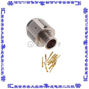 10PA 16M9 圆形连接器10POS插头公引脚压接镀金自由悬 001 2M805