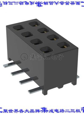 MMS-104-02-SM-DV-K-TR 针座连接器8POS插座2排2mm母形插口表贴SM