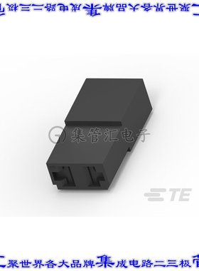 929643-1 矩形连接器外壳2POS插座4.5mm母形插口黑色自由悬挂