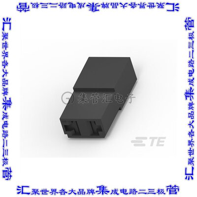 929643-1 矩形连接器外壳2POS插座4.5mm母形插口黑色自由悬挂