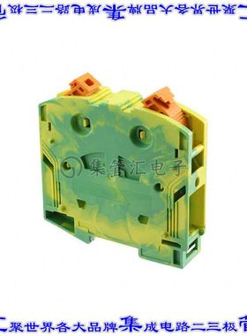 3260106 端子块连接器2POS接地地面25.0mm绿色黄色4/0-4AWG