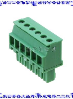 1827017 端子块连接器6POS插头母插口3.81mm绿色自由悬挂
