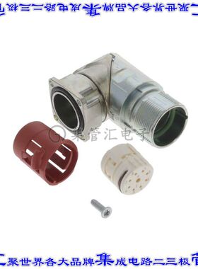 AGC072N00001115000 圆形连接器9POS插座外壳用于公插针银色面板