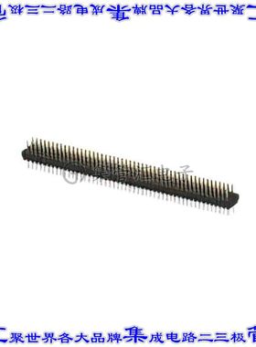 6-103916-7 针座连接器100POS接头2排1.27mm公形插针通孔直针镀金
