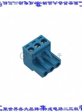 TBP01P1-508-03BE 端子块连接器3POS插头母插口5.08mm蓝色自由悬