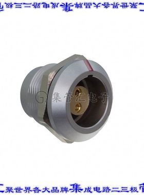 FLKD-02EGFS-GCP-001 圆形连接器2POS插座母插口焊杯镀金面板安装