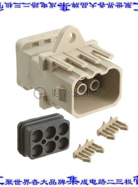 VRPC-06P-67 矩形连接器外壳6POS插座2排6mm公形引脚面板安装