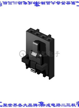 CI3304S0010 矩形连接器外壳4POS插座2.54mm母形插口黑色自由悬挂