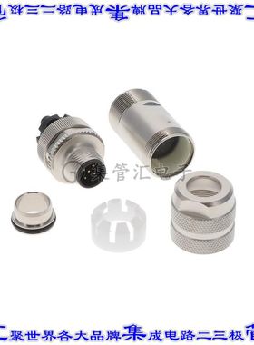 1401096 圆形连接器5POS插头公引脚螺钉镀金自由悬挂