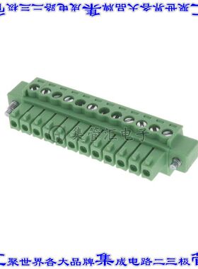 395045012 0395045012端子块连接器12POS插头母插口3.5mm绿色自由