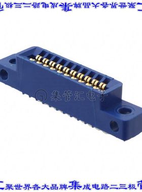 EBC10DRAS 卡边缘连接器20POS母头2排2.54mm蓝色镀金