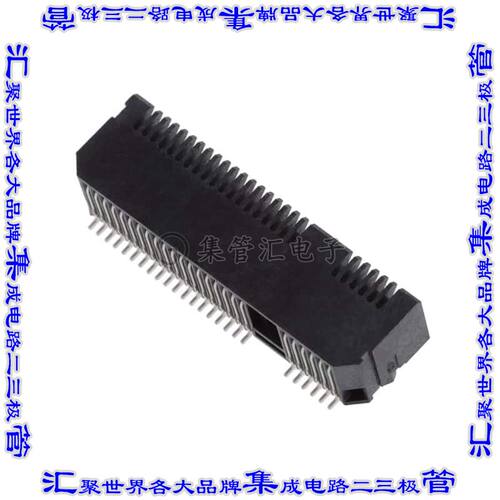 MEC8-125-02-L-D-RA1-TR 卡边缘连接器50POS母头2排0.8mm黑色镀金