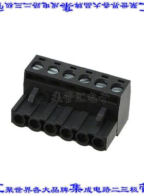 395200006 0395200006端子块连接器6POS插头母插口5mm黑色自由悬