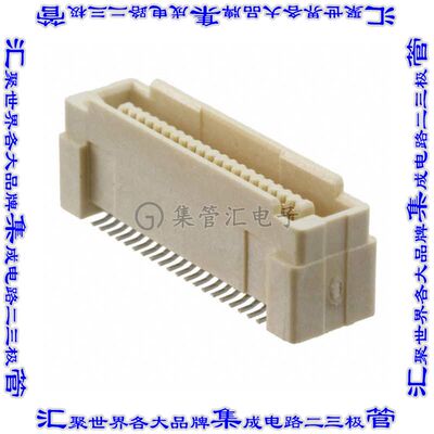 6123001-1 板对板连接器40POS插头中央触点带2排0.8mm表贴SMD镀金