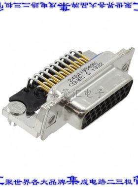 242A19540X 连接器26POS插座母插口3排D-Sub高密度通孔直角