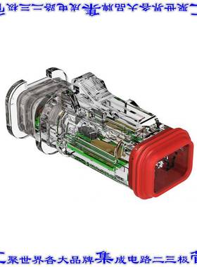 AT06-2S-LED12V01-OMC 矩形连接器外壳2POS插头母形插口天然色自