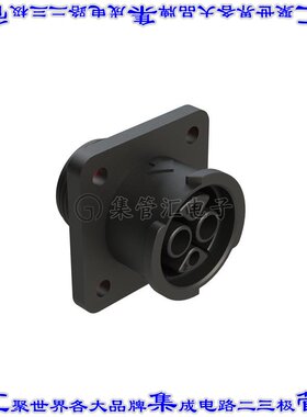 FLS012N2S03-PM 圆形连接器4POS插座外壳用于母插口黑色面板安装