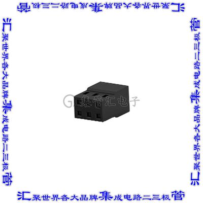 2316108-6 矩形连接器外壳6POS插座2排2mm母形插口黑色自由悬挂