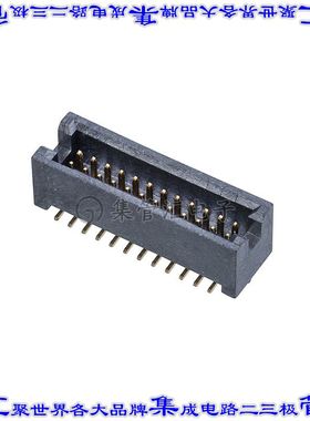 M50-4911245 针座连接器24POS接头2排1.27mm公形插针表贴SMD镀金