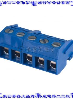 OSTTH050160 端子块连接器5POS无罩接头的插头5mm蓝色自由悬挂
