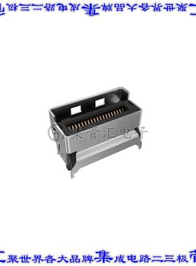 G97V21352HR 卡边缘连接器38POS母头2排0.6mm黑色镀金