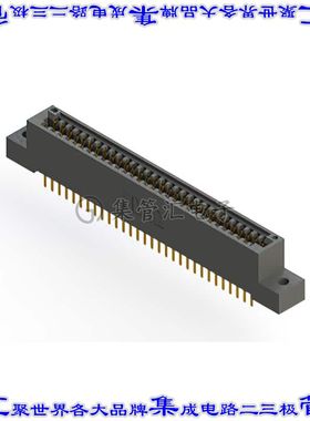 395-060-520-202 卡边缘连接器60POS母头2排2.54mm黑色镀金