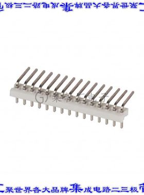 1-640453-5 针座连接器15POS接头2.54mm公形插针通孔直角锡