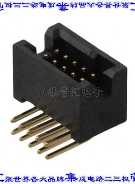 M50-4800545 针座连接器10POS接头2排1.27mm公形插针通孔直角镀金