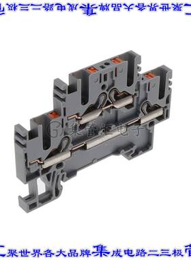 PRKD 2,5 GR 端子块连接器4POS馈通式2排5.1mm灰色12-26AWG