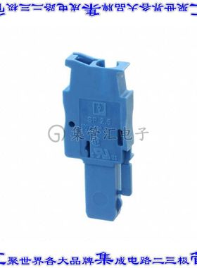 3043022 端子块连接器1POS插头母插口蓝色自由悬挂