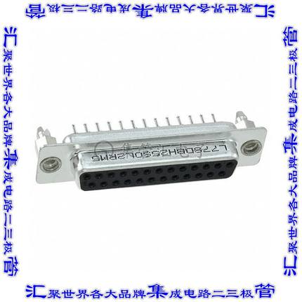 L77SDBH25SOL2RM5 连接器25POS插座母插口2排D-Sub通孔