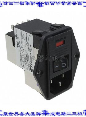 2-6609104-5 电源接入连接器3POS插座公插片模块IEC320-C14面板安