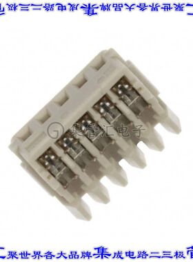 353293-5 矩形连接器5POS插座1.5mm母插口灰色IDC锡自由悬挂