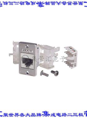 ECFRJTLC5E-WT 接插件连接器JACK CAT5E RJ45/TLS WHITE FLNG