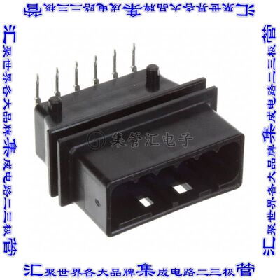 MX44006NF1 针座连接器6POS接头3.5mm公形插针板边缘锡